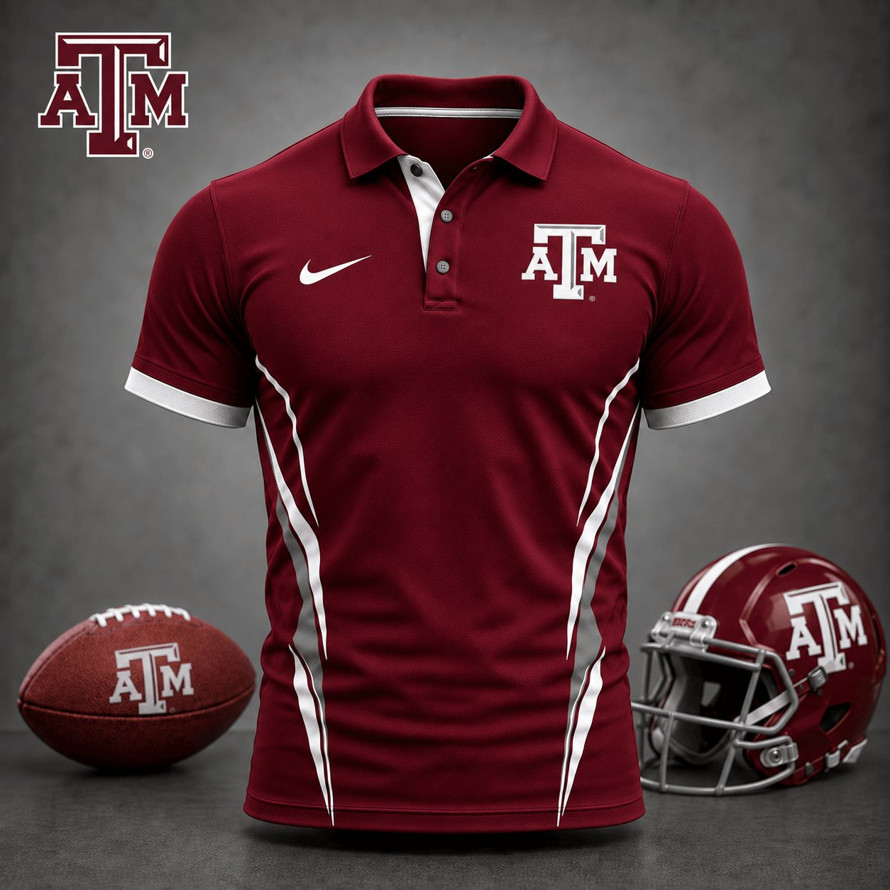Texas AM Aggies NCAA Merch Polo Shirt Football Apparel Gifts For AM Aggies Fans 1 - Unicasport Texas AM Aggies NCAA Merch Polo Shirt Football Apparel Gifts For AM Aggies Fans