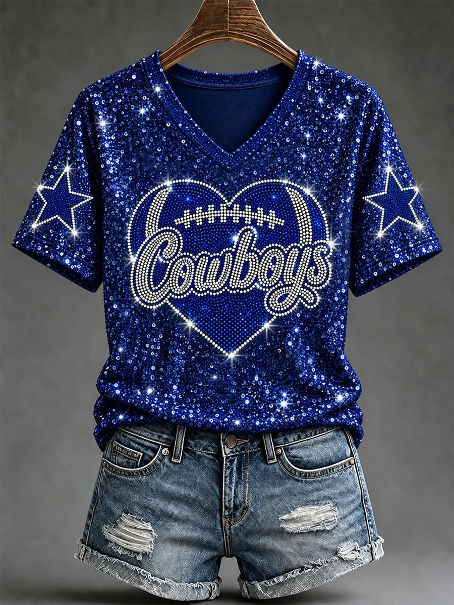 Dallas Cowboys Merch Football Gameday V-Neck Shirt Gift For Football Fans 1 - Unicasport Dallas Cowboys Merch Football Gameday V-Neck Shirt Gift For Football Fans