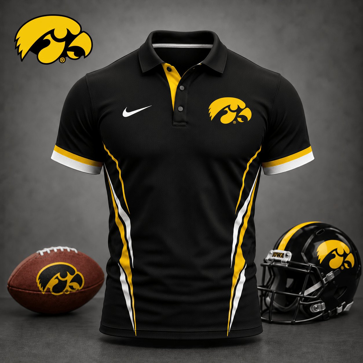 Iowa Hawkeyes NCAA Merch Polo Shirt Hawkeyes Football Gears Gifts For Besties 1 - Unicasport Iowa Hawkeyes NCAA Merch Polo Shirt Hawkeyes Football Gears Gifts For Besties