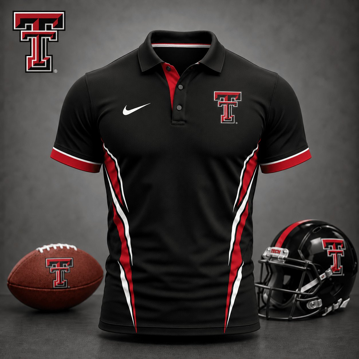 Texas Tech Red Raiders NCAA Merch Polo Shirt Red Raiders Football Clothes Gifts For Dad 1 - Unicasport Texas Tech Red Raiders NCAA Merch Polo Shirt Red Raiders Football Clothes Gifts For Dad