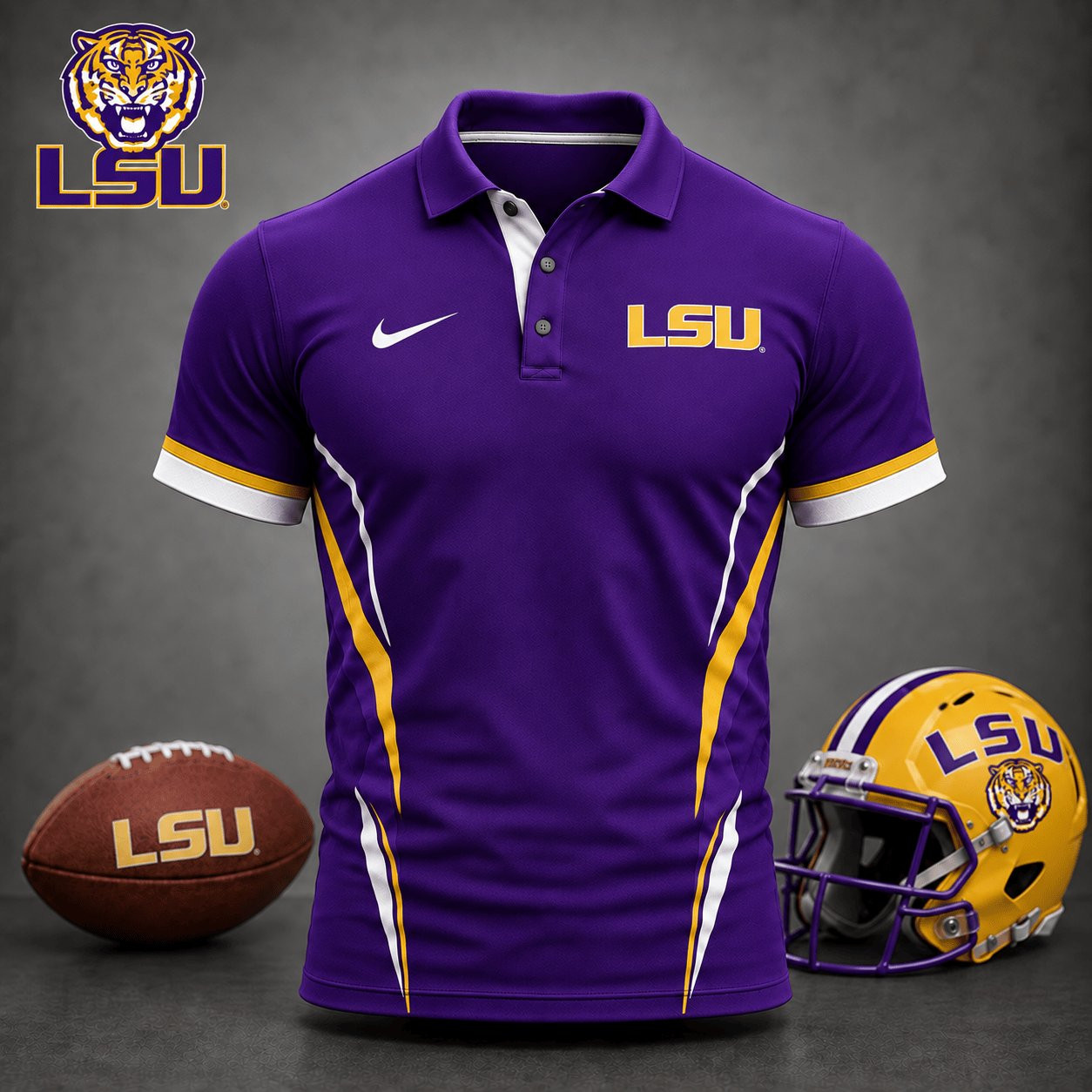 LSU Tigers NCAA Merch Polo Shirt LSU Tigers Football Clothing Ideas Football Lovers Gifts 1 - Unicasport LSU Tigers NCAA Merch Polo Shirt LSU Tigers Football Clothing Ideas Football Lovers Gifts