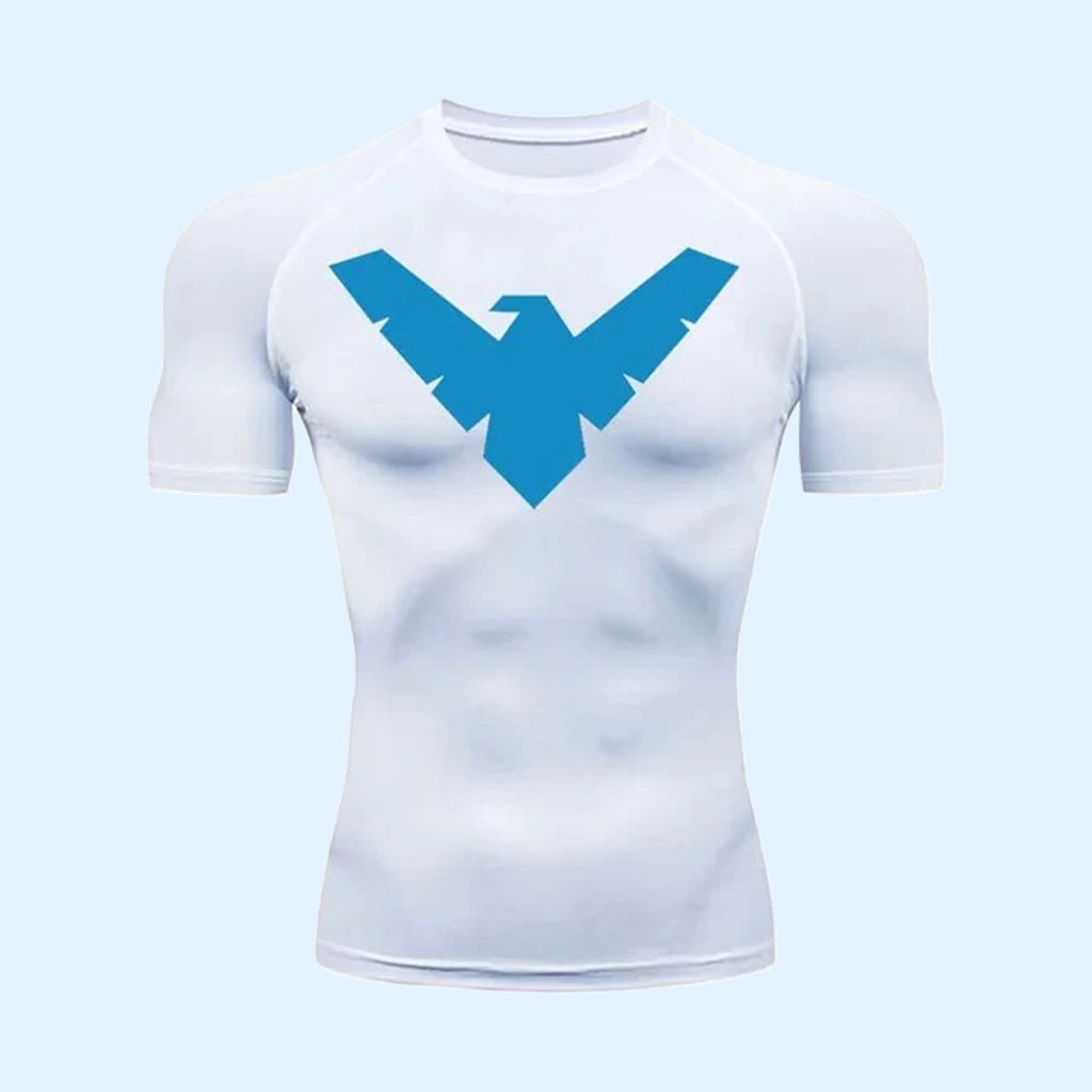 Dick Grayson Merch Nightwing Compression Shirt DC Comics Superhero Rash Guard Gift For Husband 1 - Unicasport Dick Grayson Merch Nightwing Compression Shirt DC Comics Superhero Rash Guard Gift For Husband