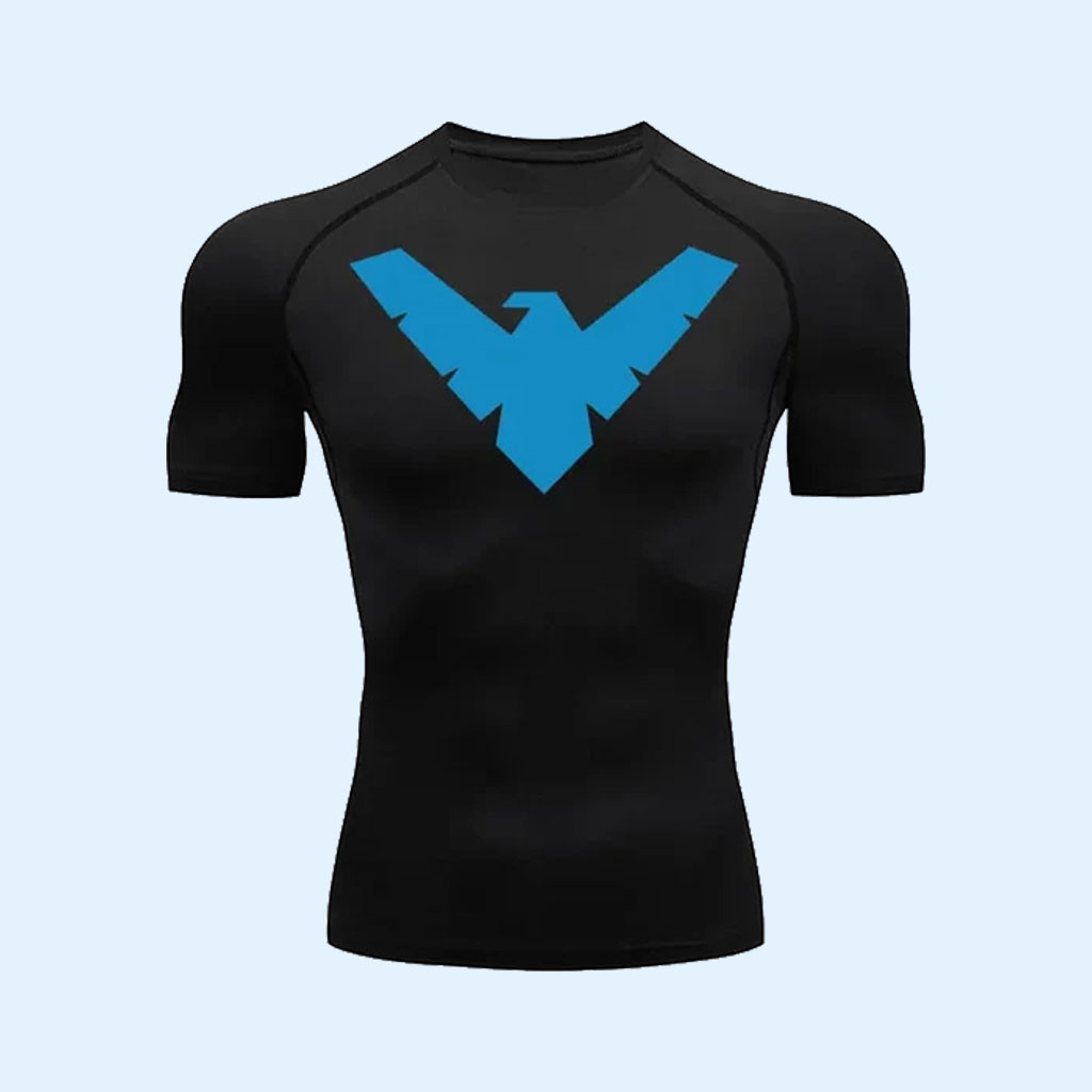 Dick Grayson Merch Nightwing Compression Shirt DC Comics Rash Guard Gifts For Superhero Lovers 1 - Unicasport Dick Grayson Merch Nightwing Compression Shirt DC Comics Rash Guard Gifts For Superhero Lovers