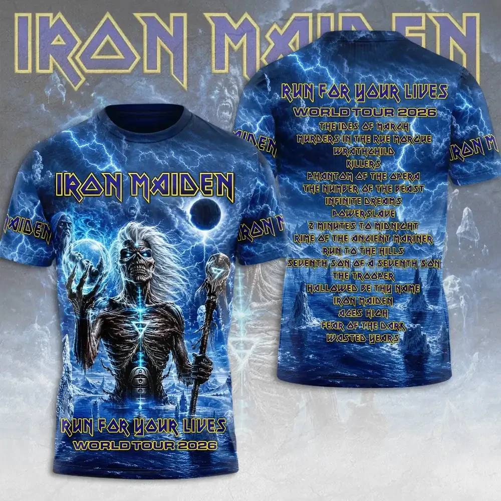 Iron Maiden Merch Run For Your Lives World Tour T-Shirt Concert Outfits Present For Metalhead 1 - Unicasport Iron Maiden Merch Run For Your Lives World Tour T-Shirt Concert Outfits Present For Metalhead