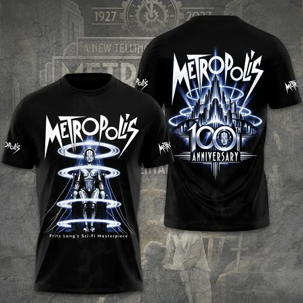 Metropolis 100th Anniversary T-Shirt Fritz Lang Sci-Fi Masterpiece Shirt Metropolis Merch Gifts 1 - Unicasport Metropolis 100th Anniversary T-Shirt Fritz Lang Sci-Fi Masterpiece Shirt Metropolis Merch Gifts