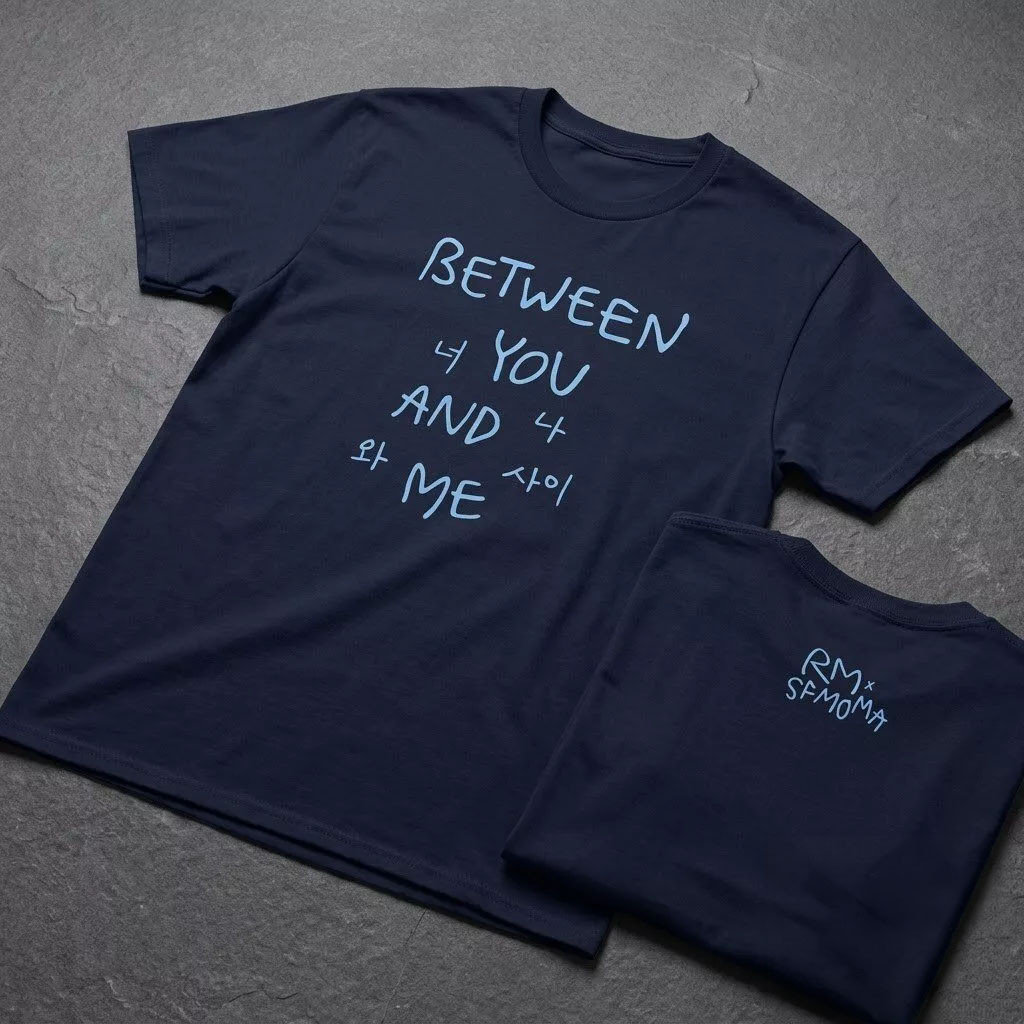 RM X SFMOMA Merch 2026 Between You And Me T-Shirt BTS Merch Gifts For Army Kpop Fans 1 - Unicasport RM X SFMOMA Merch 2026 Between You And Me T-Shirt BTS Merch Gifts For Army Kpop Fans