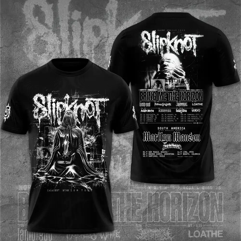 Slipknot Tour 2027 T-Shirt Concert Outfits Clothing Slipknot Merch Gift For Metal Fans