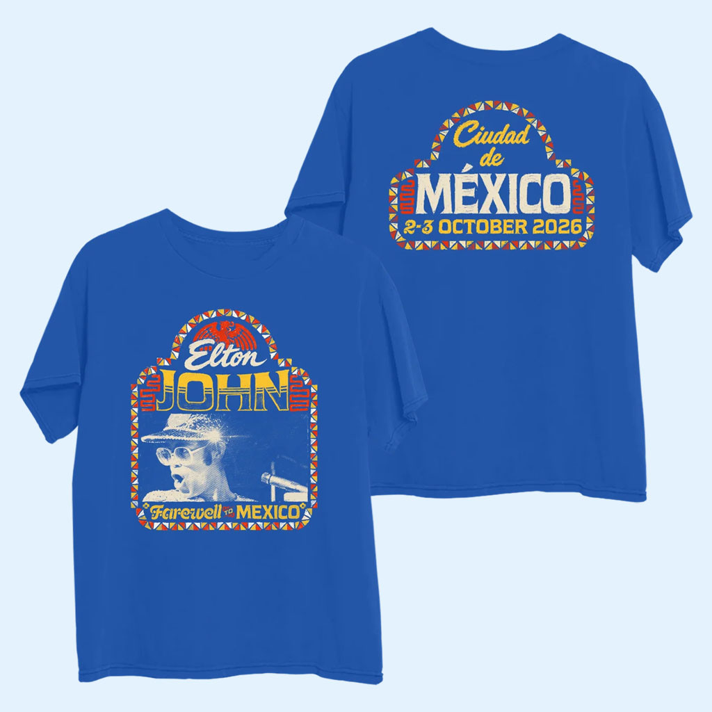 Elton John Merch 2026 Hand-Painted T-Shirt Farewell To Mexico Shirt Presents For Music Lovers 1 - Unicasport Elton John Merch 2026 Hand-Painted T-Shirt Farewell To Mexico Shirt Presents For Music Lovers