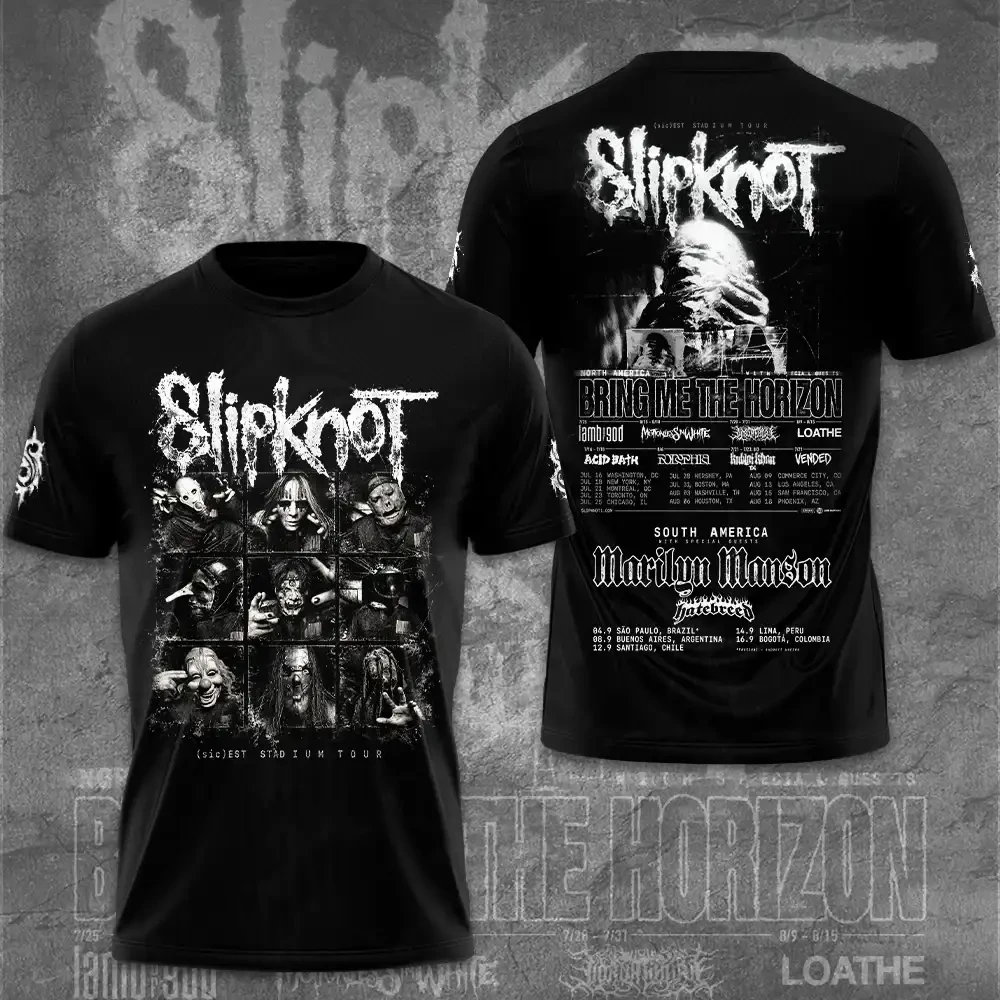 Slipknot Tour 2027 T-Shirt Concert Outfits Slipknot Merch Cool Gift For Metal Fans 1 - Unicasport Slipknot Tour 2027 T-Shirt Concert Outfits Slipknot Merch Cool Gift For Metal Fans