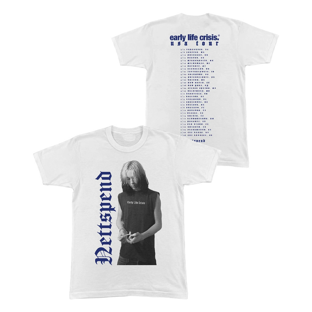 Nettspend Merch Early Life Crisis Old English T-Shirt Gift For Rap Lover 1 - Unicasport Nettspend Merch Early Life Crisis Old English T-Shirt Gift For Rap Lover