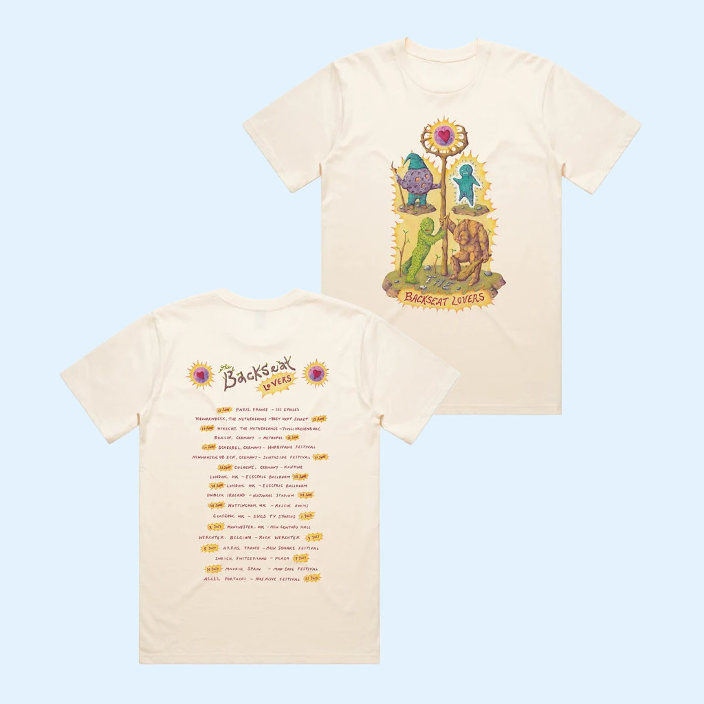 Backseat Lovers Merch The Backseat Lovers EU Tour 2025 T-Shirt Cool Gifts For Rock Lovers
