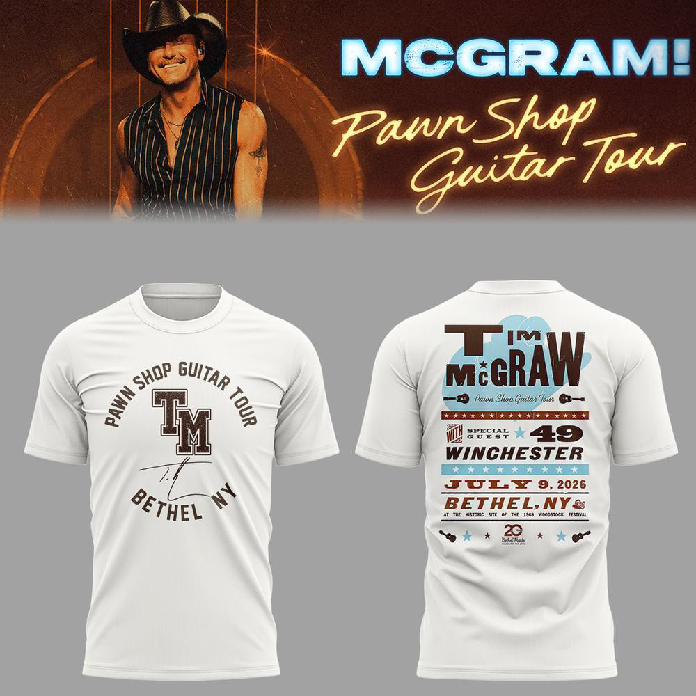 Tim McGraw Merch Pawn Shop Guitar Tour Bethel NY Concert Shirt Tim McGraw Concert Outfits 1 - Unicasport Tim McGraw Merch Pawn Shop Guitar Tour Bethel NY Concert Shirt Tim McGraw Concert Outfits