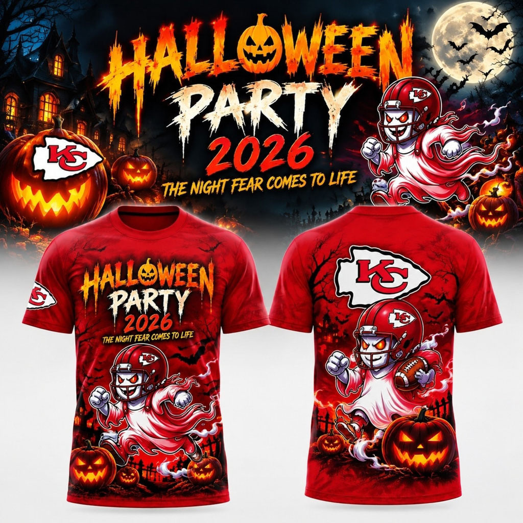 Kansas City Chiefs x Halloween Night 2026 Shirt KC Chiefs Merch Presents For Halloween