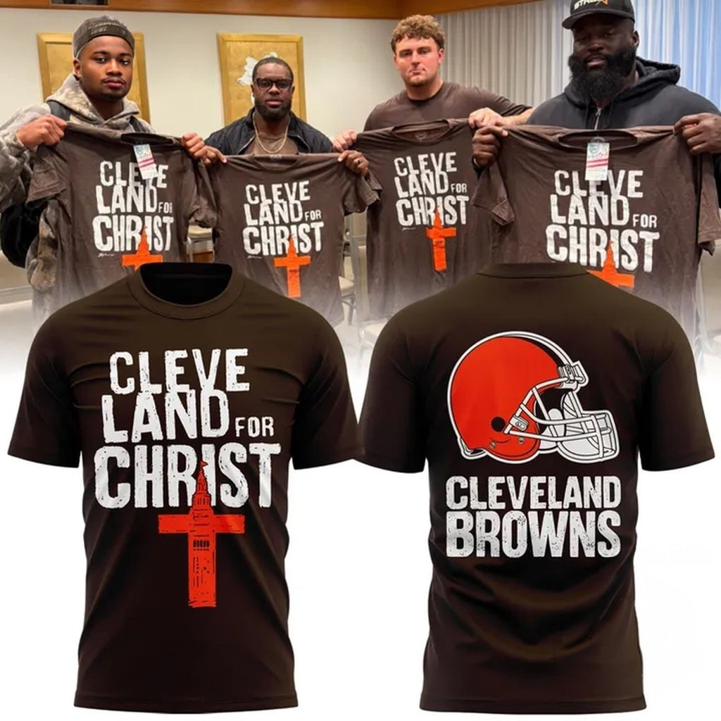 Cleveland Browns For Christ 2026 T-Shirt Cleveland Browns Merch Gift Ideas For Football Lovers 1 - Unicasport Cleveland Browns For Christ 2026 T-Shirt Cleveland Browns Merch Gift Ideas For Football Lovers