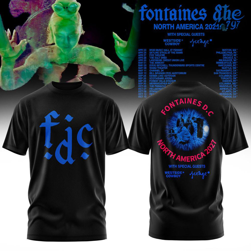 Fontaines DC North America 2027 Tour Shirt Fontaines DC Merch Gift For Rock Band Fans 1 - Unicasport Fontaines DC North America 2027 Tour Shirt Fontaines DC Merch Gift For Rock Band Fans