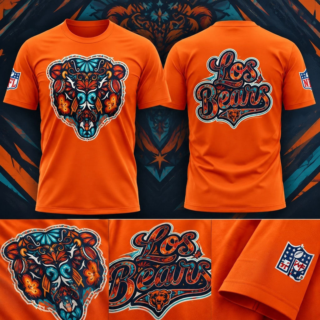 Chicago Bears Merch 2026 Latino Heritage Month Vamos Bears Shirt Best Gifts For Football Fans
