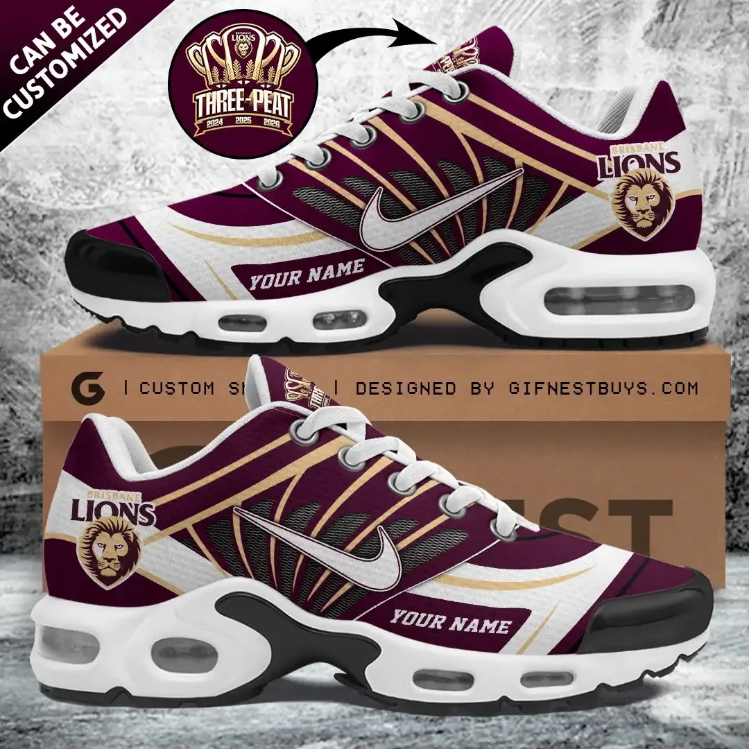 Personalized Brisbane Lions 2026 AFL Premiers Sneakers Brisbane Lions Merch Football Fan Gifts 1 - Unicasport Personalized Brisbane Lions 2026 AFL Premiers Sneakers Brisbane Lions Merch Football Fan Gifts