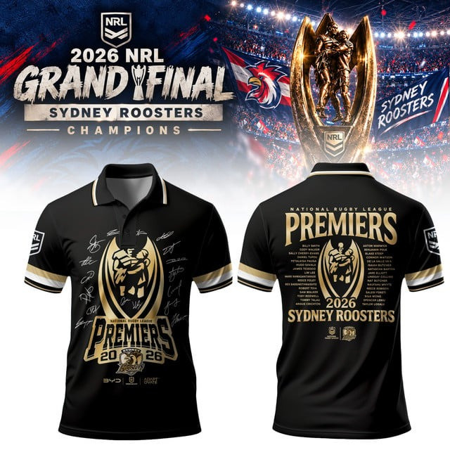 Sydney Roosters Merch 2026 NRL Telstra Premiership Polo Shirt NRL Clothing Gifts For Men 1 - Unicasport Sydney Roosters Merch 2026 NRL Telstra Premiership Polo Shirt NRL Clothing Gifts For Men