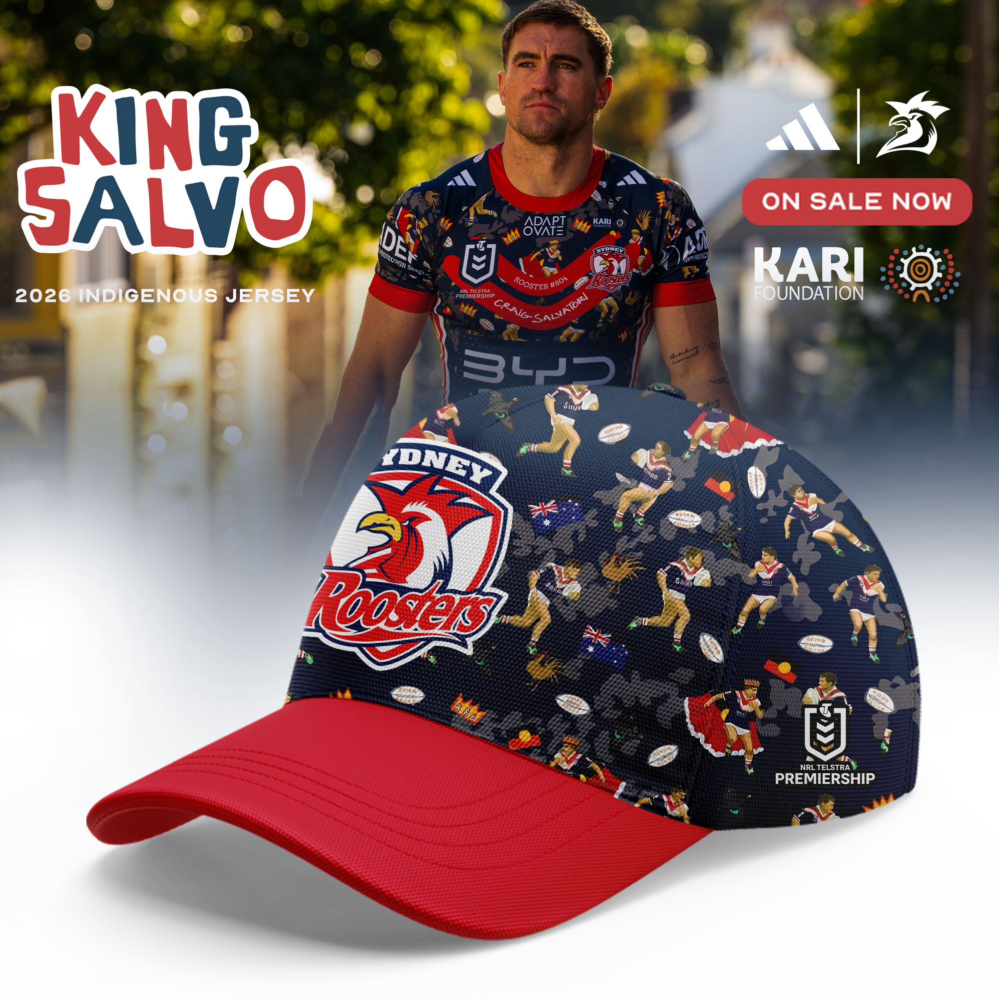 Sydney Roosters 2026 Indigenous Round First Nations Hat Sydney Roosters Baseball Cap