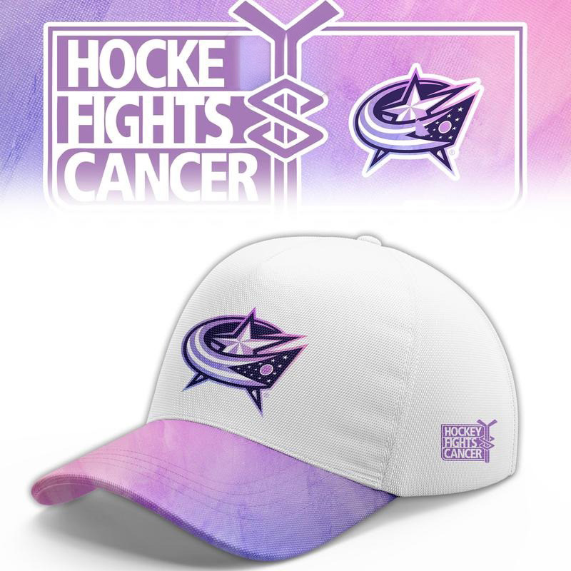 Columbus Blue Jackets Merch Hockey Fights Cancer 2026 Baseball Cap Best Hockey Fans Gear 1 - Unicasport Columbus Blue Jackets Merch Hockey Fights Cancer 2026 Baseball Cap Best Hockey Fans Gear