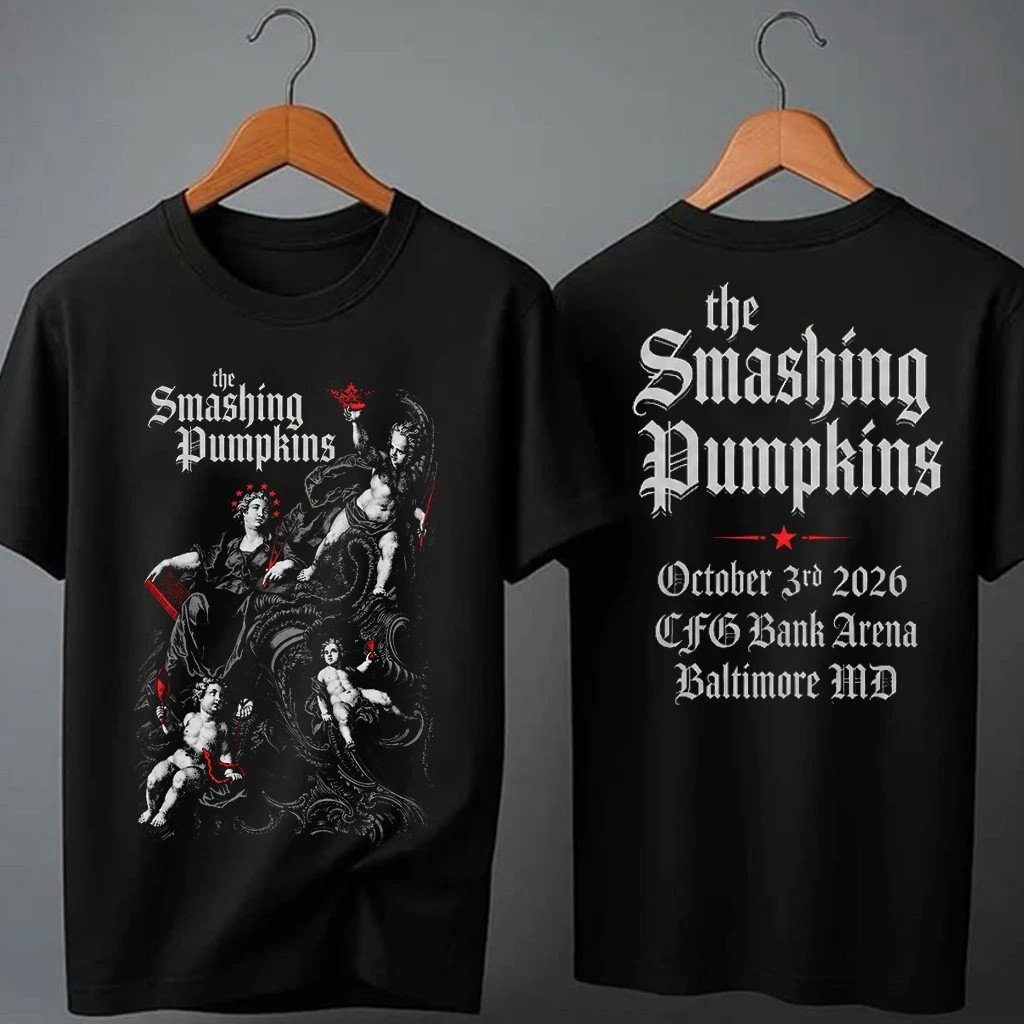 The Smashing Pumpkins Merch Baltimore MD CFG Bank Arena Oct 3 2026 Concert T-Shirt Fan Gifts 1 - Unicasport The Smashing Pumpkins Merch Baltimore MD CFG Bank Arena Oct 3 2026 Concert T-Shirt Fan Gifts