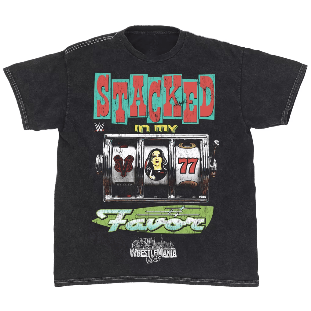 Stephanie Vaquer Merch WWE 2026 Stephanie Vaquer WrestleMania 42 Stacked In My Favor T-Shirt 1 - Unicasport Stephanie Vaquer Merch WWE 2026 Stephanie Vaquer WrestleMania 42 Stacked In My Favor T-Shirt