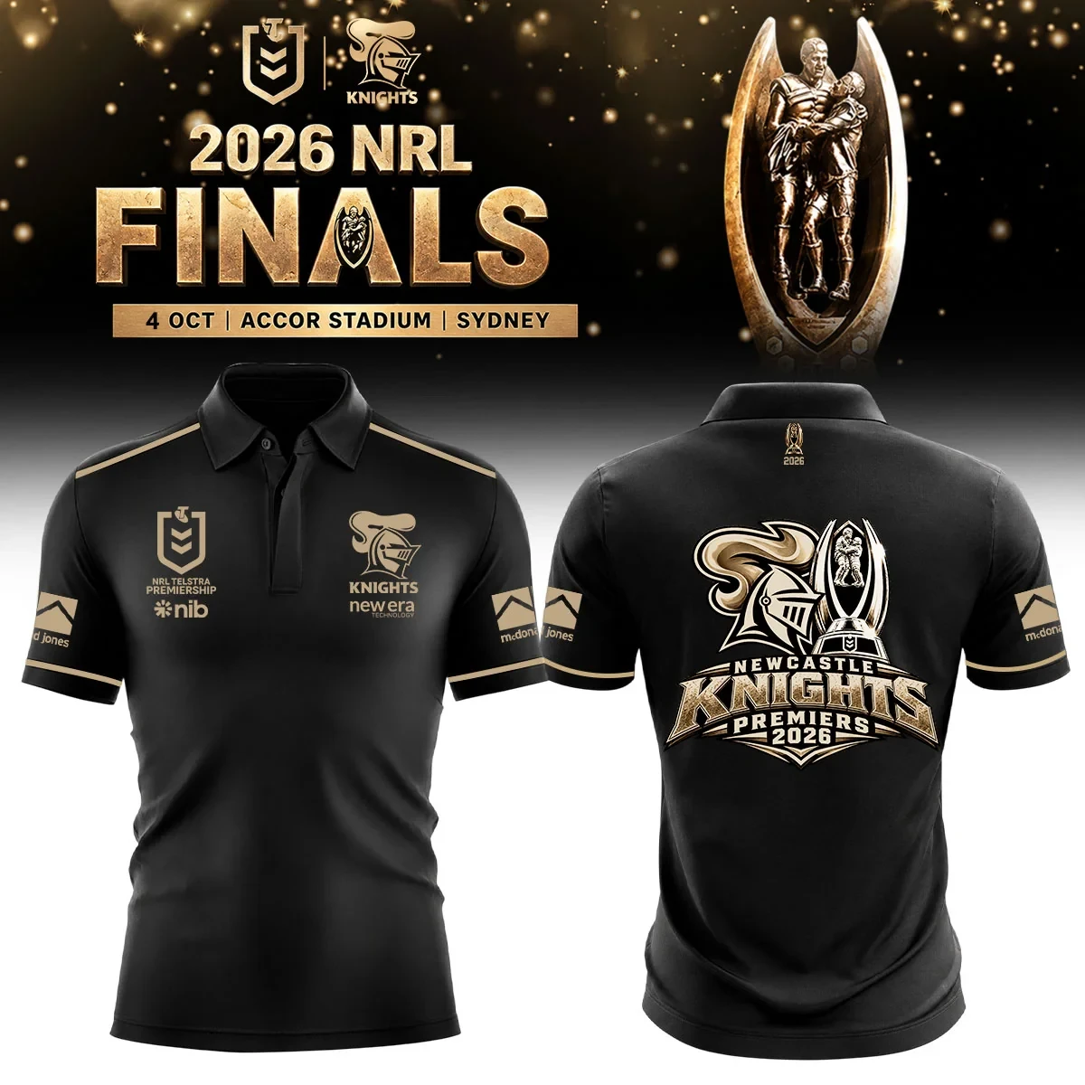 Newcastle Knights 2026 NRL Premiers Polo Shirt Newcastle Knights Clothing Best Fan Gear 1 - Unicasport Newcastle Knights 2026 NRL Premiers Polo Shirt Newcastle Knights Clothing Best Fan Gear