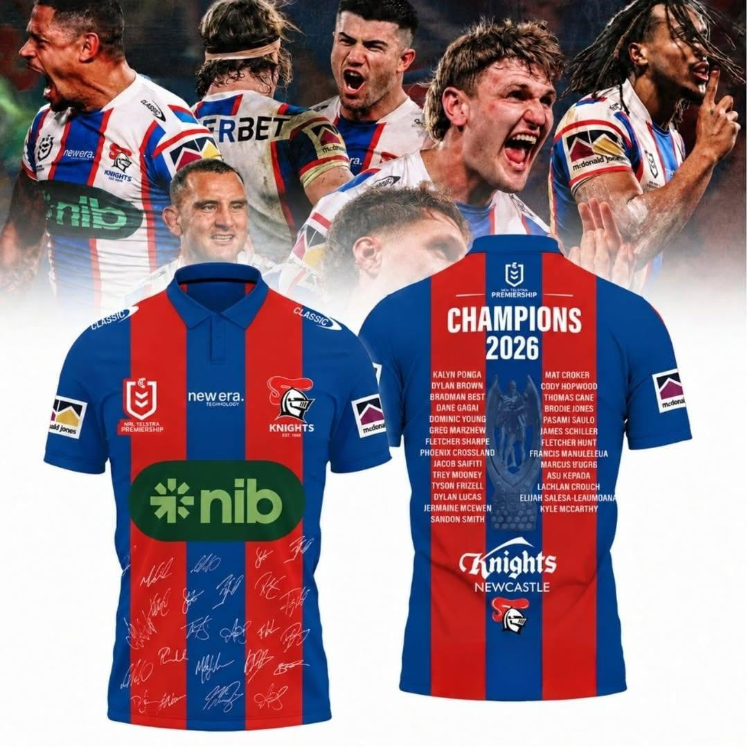 Newcastle Knights 2026 NRL Premiers Signature Polo Shirt Newcastle Knights Clothing Gift Ideas For Fans 1 - Unicasport Newcastle Knights 2026 NRL Premiers Signature Polo Shirt Newcastle Knights Clothing Gift Ideas For Fans