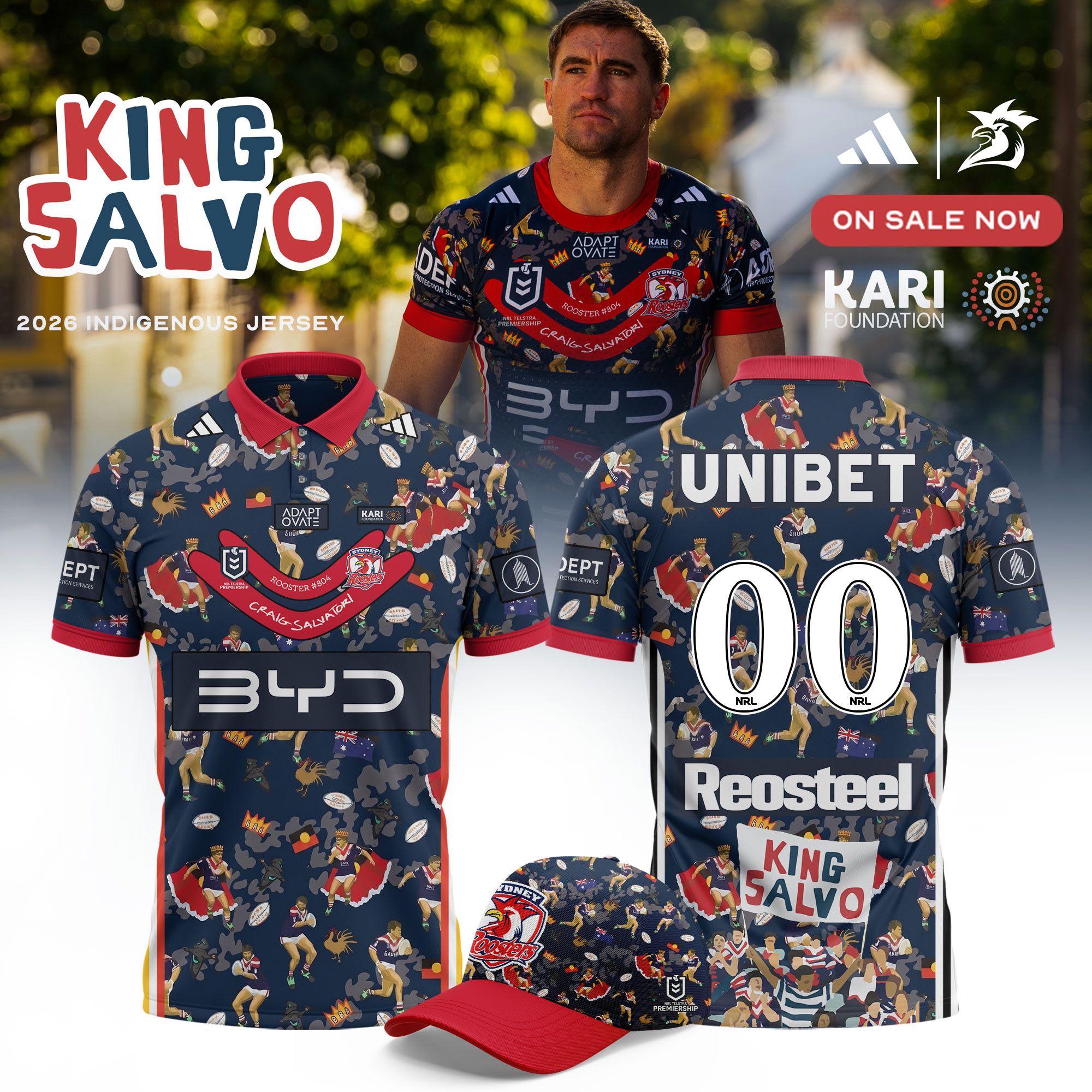 Custom Sydney Roosters 2026 Indigenous Round First Nations Polo Shirt Gifts For Roosters Fans 1 - Unicasport Custom Sydney Roosters 2026 Indigenous Round First Nations Polo Shirt Gifts For Roosters Fans