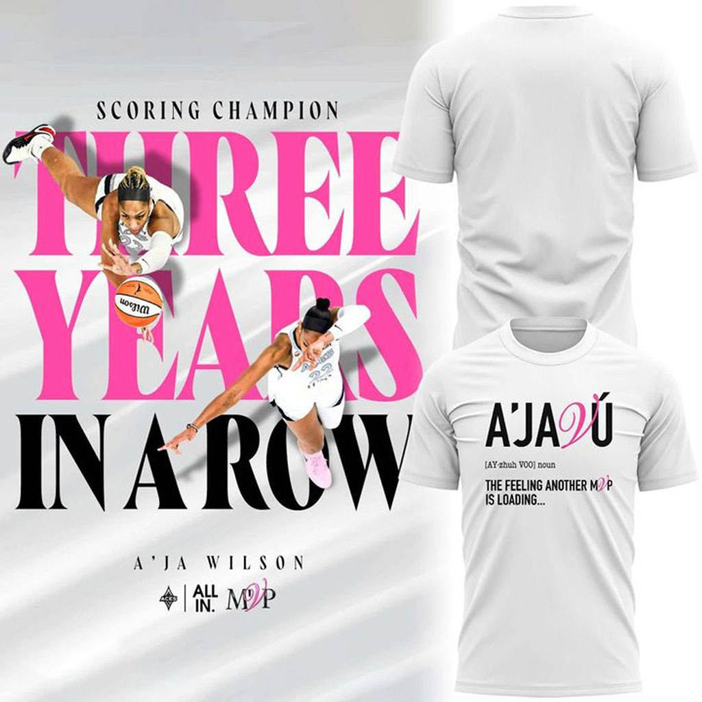 2026 Las Vegas Aces A'ja Vu T-Shirt Las Vegas Aces Merch Gifts For Basketball Fan 1 - Unicasport 2026 Las Vegas Aces A'ja Vu T-Shirt Las Vegas Aces Merch Gifts For Basketball Fan