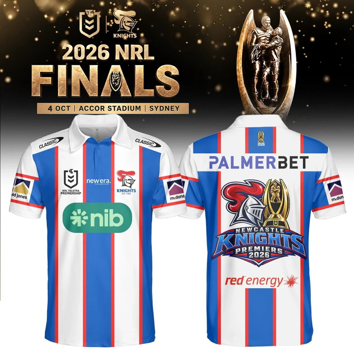 Newcastle Knights Merch 2026 NRL Premiers Polo Shirt Presents For Husband 1 - Unicasport Newcastle Knights Merch 2026 NRL Premiers Polo Shirt Presents For Husband