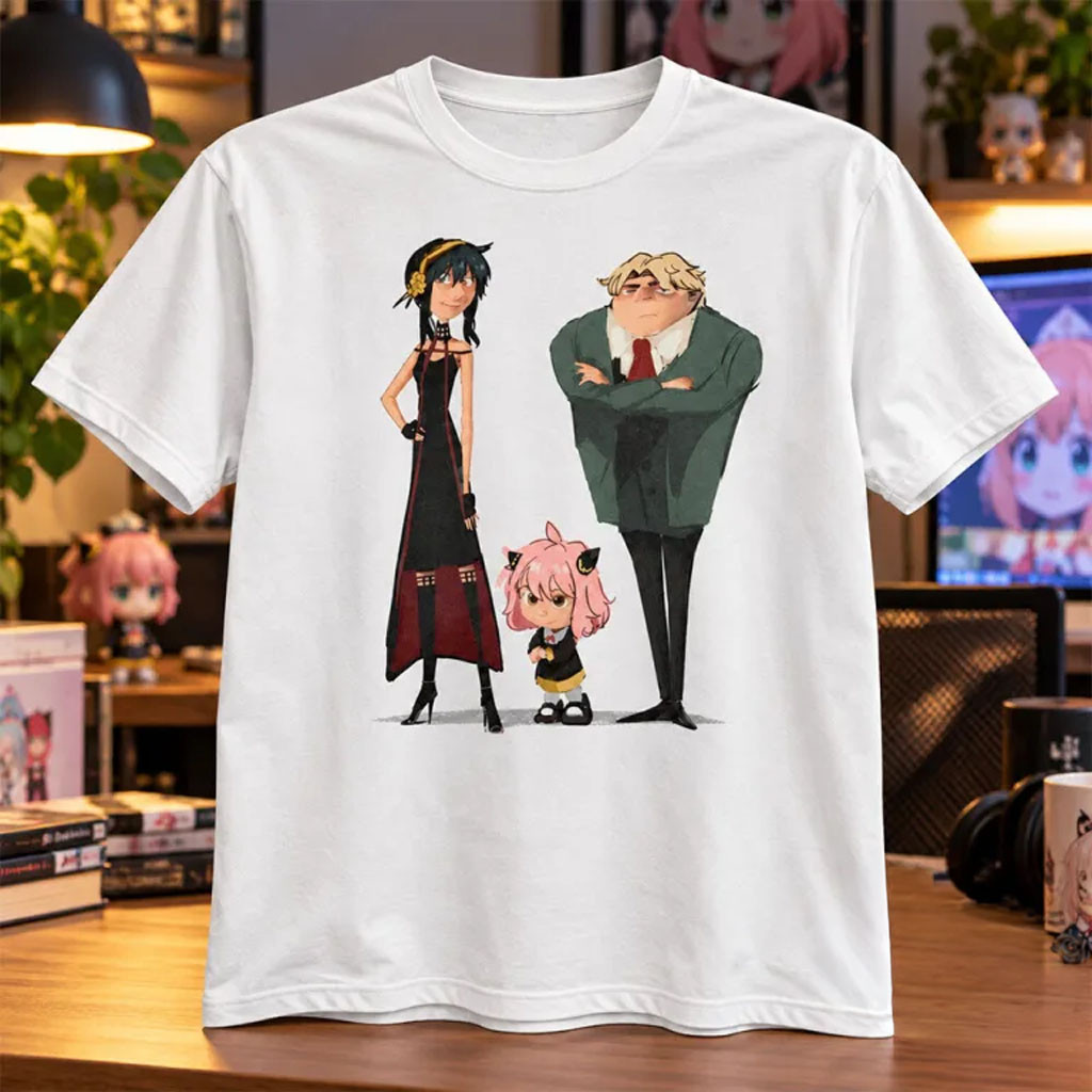 Spy x Family x Despicable Me Gru Shirt Funny Anime Movie Crossover Apparel Gifts For Fans 1 - Unicasport Spy x Family x Despicable Me Gru Shirt Funny Anime Movie Crossover Apparel Gifts For Fans