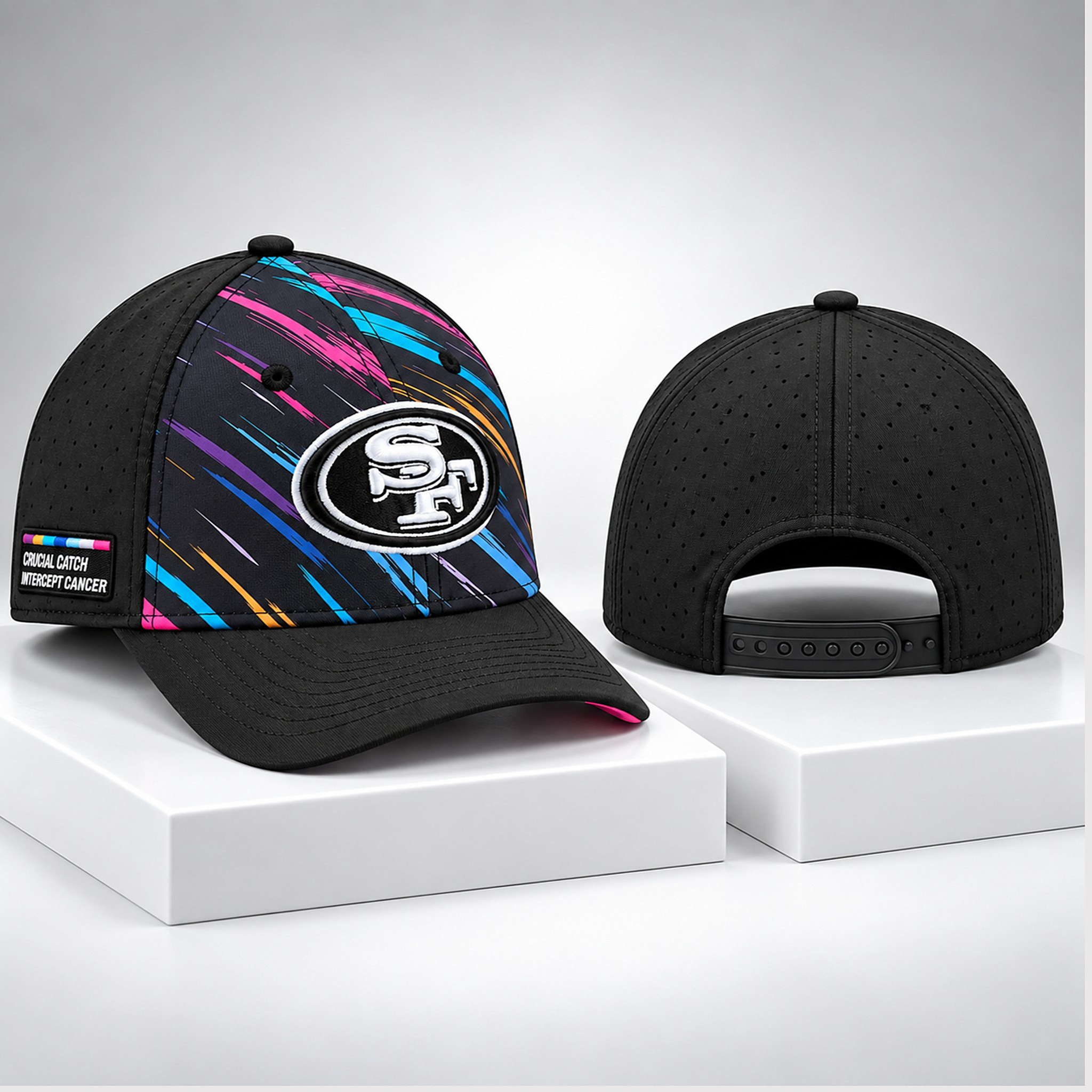 Russell Wilson San Francisco 49ers Crucial Catch Hat San Francisco 49ers Baseball Cap Fan Gear 1 - Unicasport Russell Wilson San Francisco 49ers Crucial Catch Hat San Francisco 49ers Baseball Cap Fan Gear