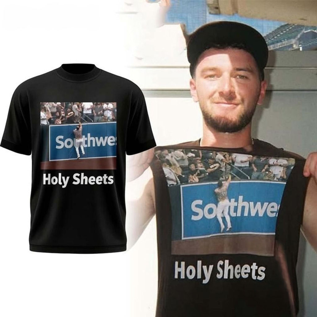 San Diego Padres Gavin Sheets Holy Sheets T-Shirt SD Padres Merch Gifts For Baseball Fans 1 - Unicasport San Diego Padres Gavin Sheets Holy Sheets T-Shirt SD Padres Merch Gifts For Baseball Fans