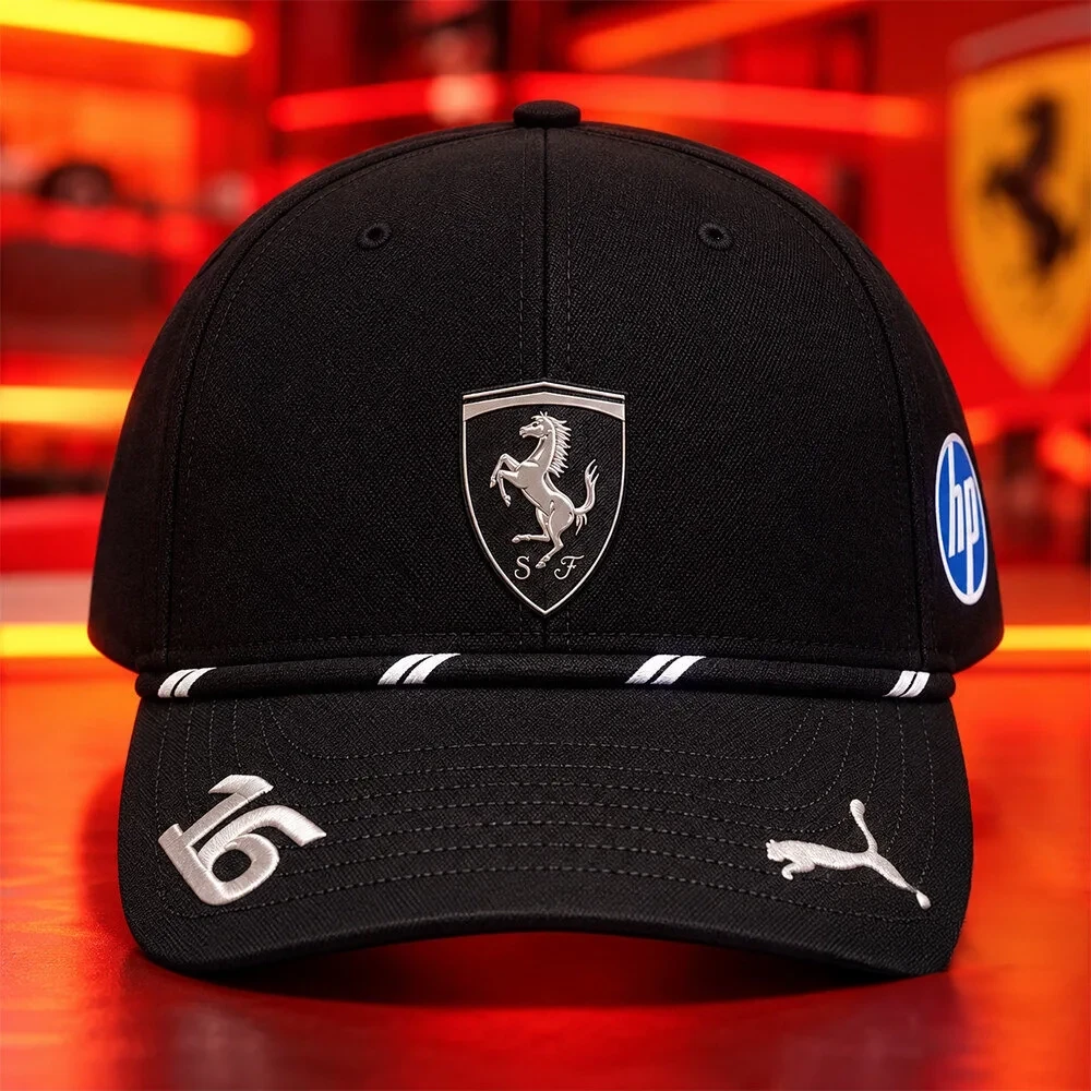 Charles Leclerc Scuderia Ferrari Singapore Hat Charles Leclerc Baseball Cap Gifts For F1 Fans