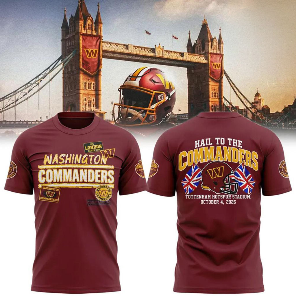 Washington Commanders London Games 2026 T-Shirt Commanders Merch Presents For Football Fans 1 - Unicasport Washington Commanders London Games 2026 T-Shirt Commanders Merch Presents For Football Fans