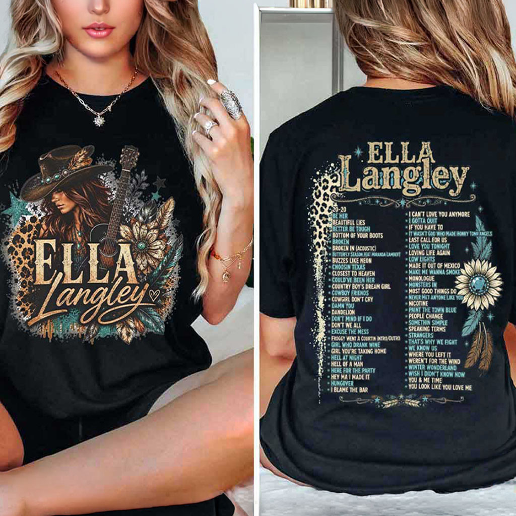 Ella Langley Country Concert Tour T-Shirt Ella Langley Merch Gifts For Music Fans 1 - Unicasport Ella Langley Country Concert Tour T-Shirt Ella Langley Merch Gifts For Music Fans