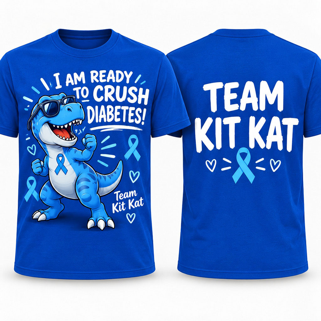 Team Kit Kat Type 1 Diabetes Awareness T-Shirt I'm Ready To Crush Diabetes Shirt Him Her Gifts 1 - Unicasport Team Kit Kat Type 1 Diabetes Awareness T-Shirt I'm Ready To Crush Diabetes Shirt Him Her Gifts