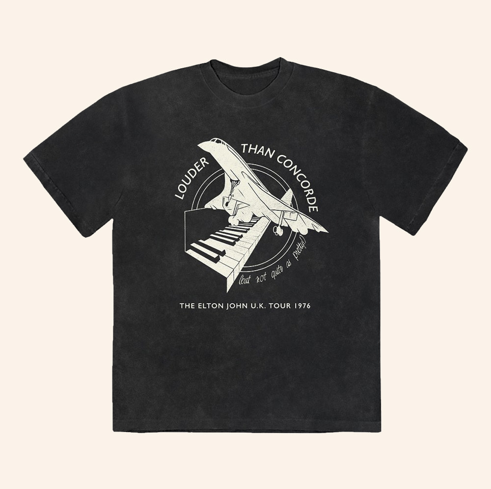 Elton John Merch Vintage Louder Than Concorde 1976 Tour Shirt Elton John Concert Outfits 1 - Unicasport Elton John Merch Vintage Louder Than Concorde 1976 Tour Shirt Elton John Concert Outfits