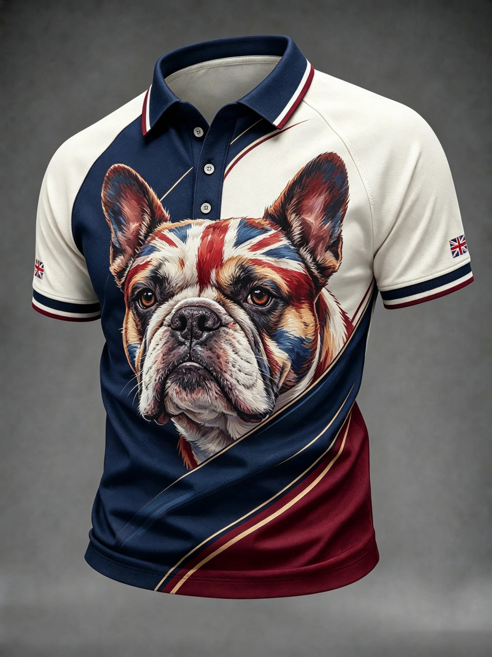 French Bulldog Merch Union Jack Flag Polo Shirt Retro Apparel Gift For Husband 1 - Unicasport French Bulldog Merch Union Jack Flag Polo Shirt Retro Apparel Gift For Husband
