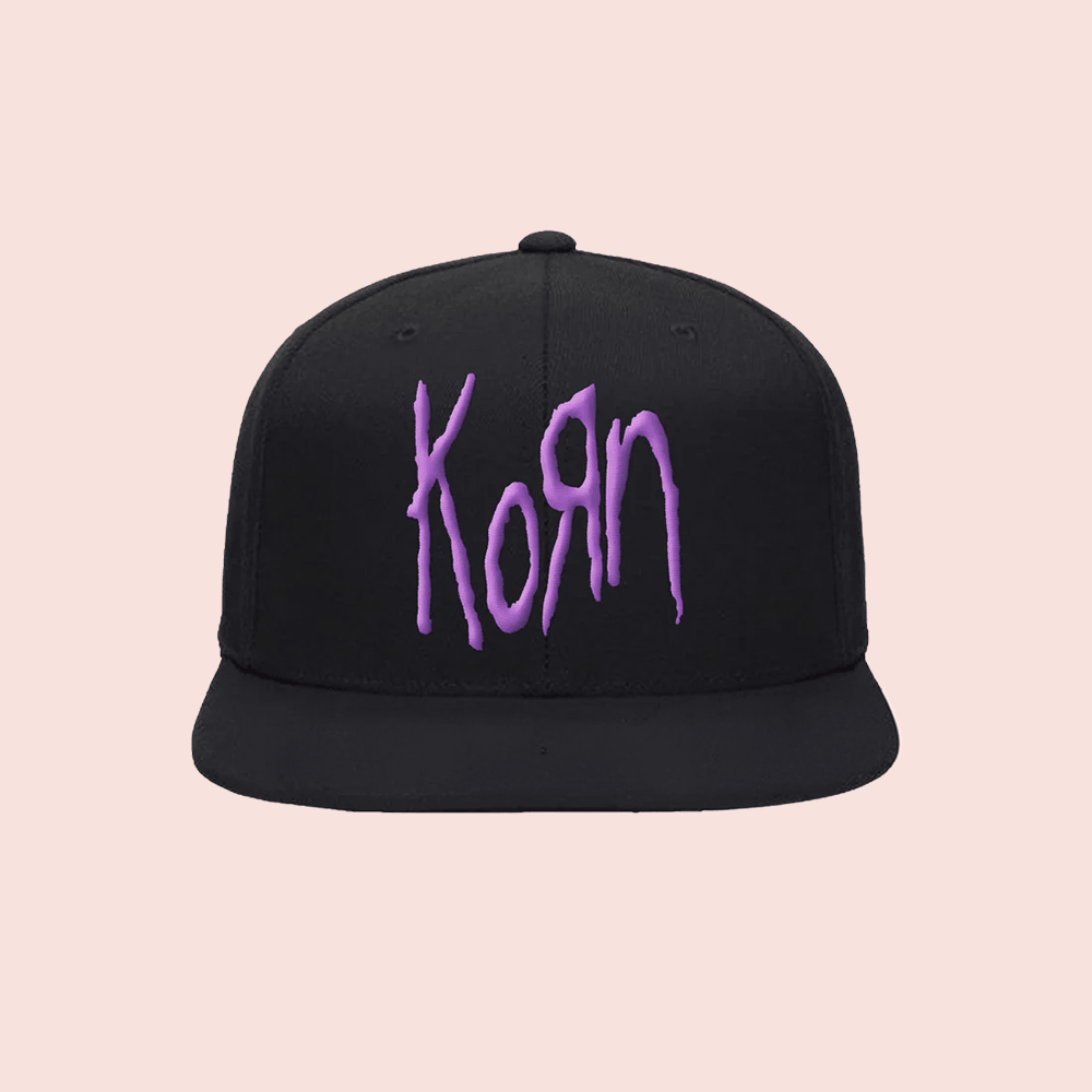 Korn Merch Hat Korn Purple Puff Snapback Cap Perfect Gift For Brothers