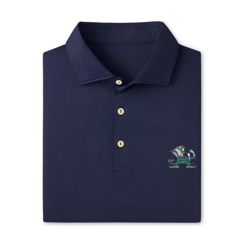 Notre Dame Merch 2026 Peter Millar Notre Dame Fighting Irish Hugo Polo Shirt Navy Gift For Him 1 - Unicasport Notre Dame Merch 2026 Peter Millar Notre Dame Fighting Irish Hugo Polo Shirt Navy Gift For Him