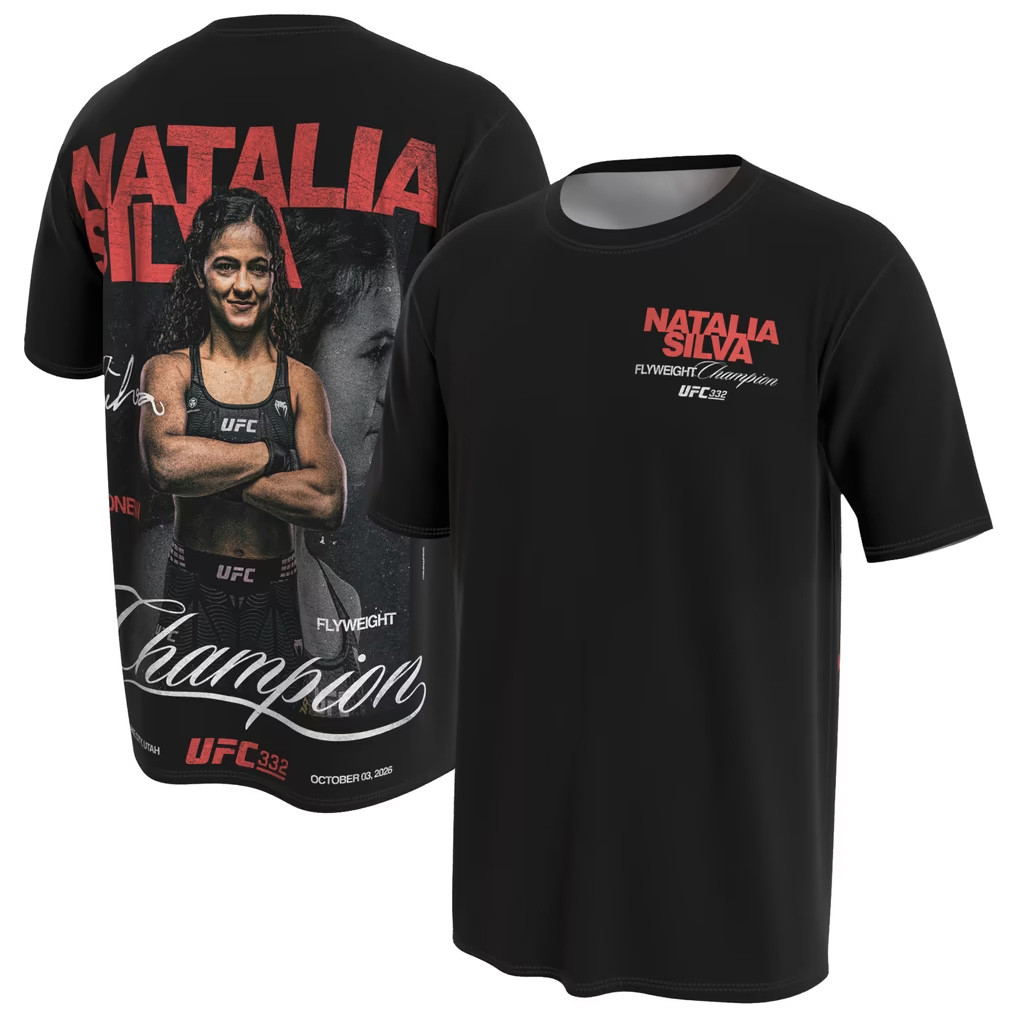 UFC Merch 2026 Natalia Silva UFC 332 #AndNew Women's Flyweight Champion T-Shirt Fan Gifts 1 - Unicasport UFC Merch 2026 Natalia Silva UFC 332 #AndNew Women's Flyweight Champion T-Shirt Fan Gifts