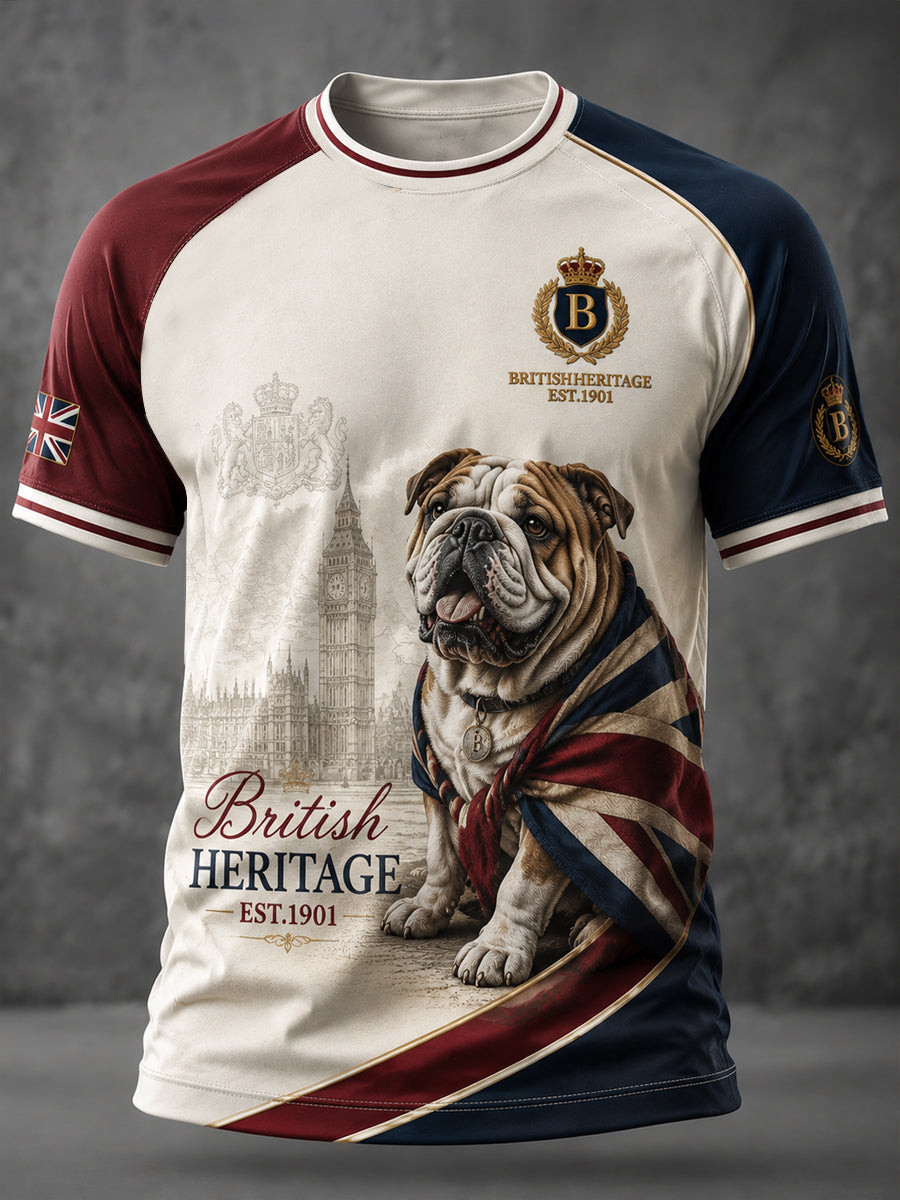 British Bulldog British Heritage Est 1901 Merch T-Shirt Vintage Apparel Gift For Husband 1 - Unicasport British Bulldog British Heritage Est 1901 Merch T-Shirt Vintage Apparel Gift For Husband