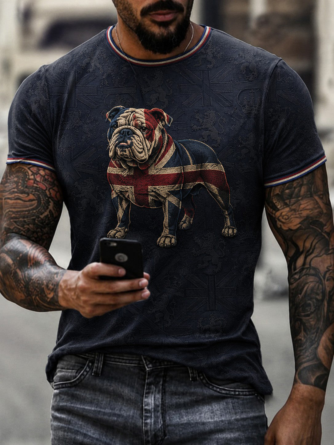 British Bulldog Merch Union Jack Flag T-Shirt Retro Apparel Gift For Dog Lover 1 - Unicasport British Bulldog Merch Union Jack Flag T-Shirt Retro Apparel Gift For Dog Lover