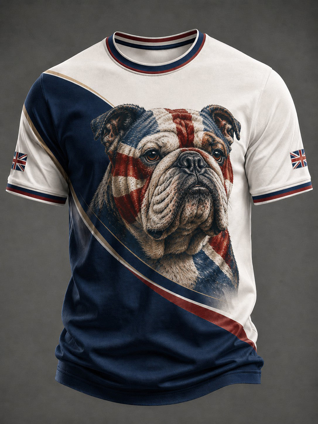 British Bulldog Merch Union Jack Flag T-Shirt Retro Clothing Gift For Boyfriend 1 - Unicasport British Bulldog Merch Union Jack Flag T-Shirt Retro Clothing Gift For Boyfriend