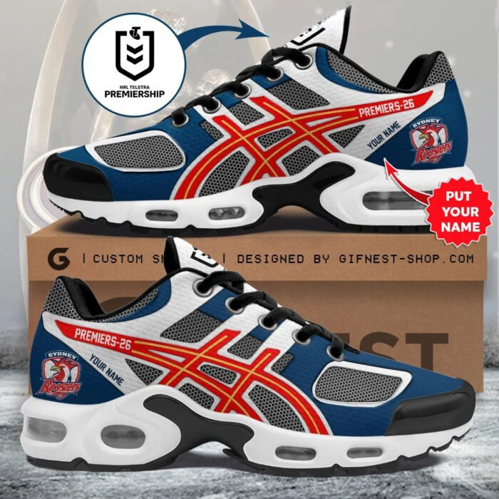 Personalized Sydney Roosters Merch NRL Premiers 2026 Sneakers Gift For Rugby Fans 1 - Unicasport Personalized Sydney Roosters Merch NRL Premiers 2026 Sneakers Gift For Rugby Fans
