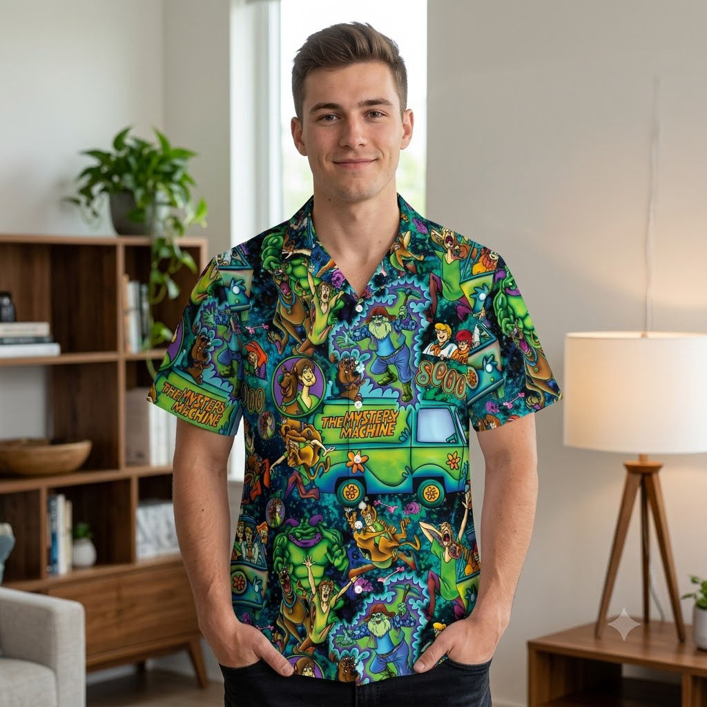 Monsters Mayhem Scooby Doo Hawaiian Shirt Mystery Inc Cartoon Aloha Apparel Gifts For Son 1 - Unicasport Monsters Mayhem Scooby Doo Hawaiian Shirt Mystery Inc Cartoon Aloha Apparel Gifts For Son