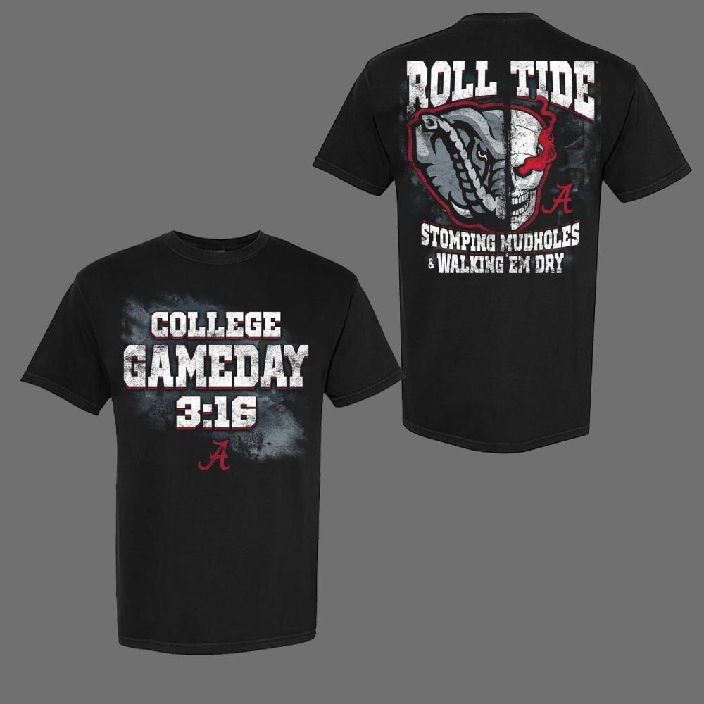 Roll Tide Alabama College Gameday 316 Stomping Mudholes T-Shirt Alabama Crimson Tide Merch