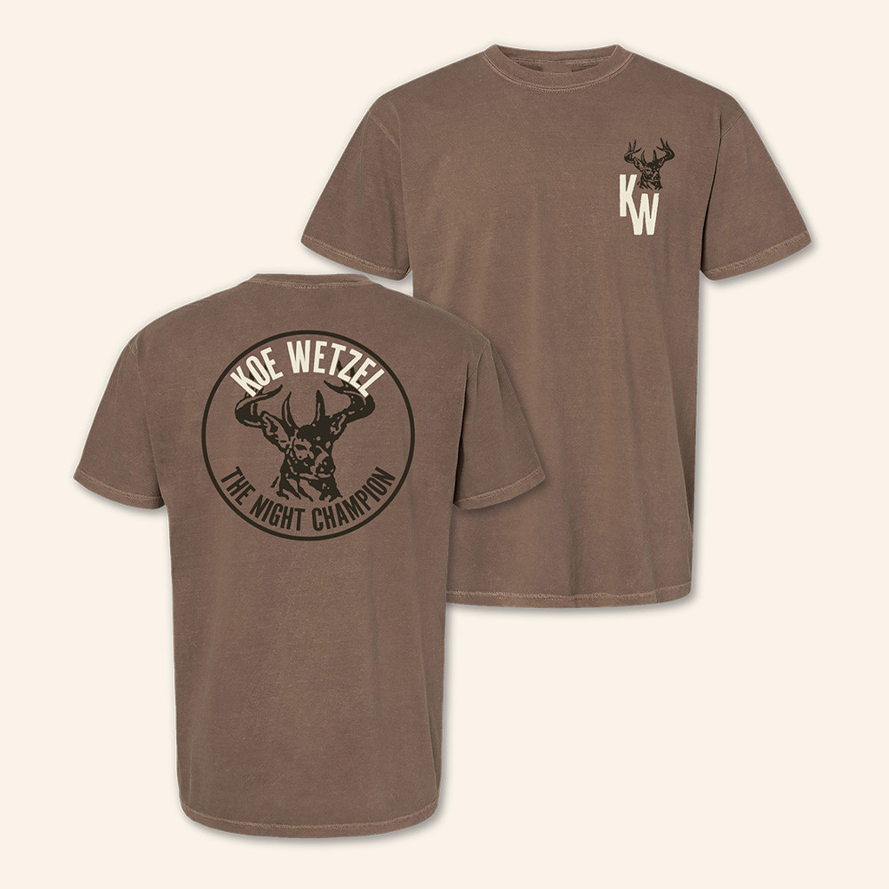 Koe Wetzel Tour Merch 2026 Deer The Night Champion Shirt Koe Wetzel Concert Attire 1 - Unicasport Koe Wetzel Tour Merch 2026 Deer The Night Champion Shirt Koe Wetzel Concert Attire